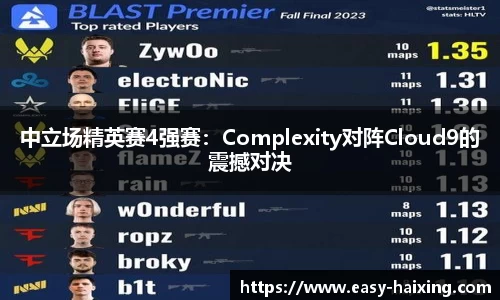 中立场精英赛4强赛：Complexity对阵Cloud9的震撼对决